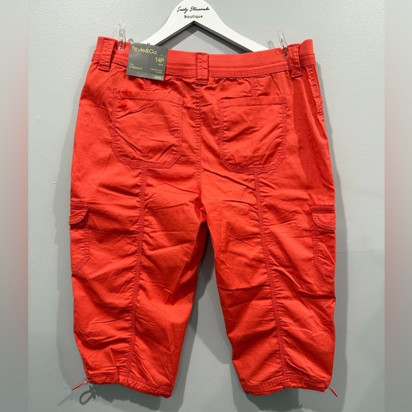 Style & Co. Cargo Capri Pants Women's Size 14P - Picture 6 of 11